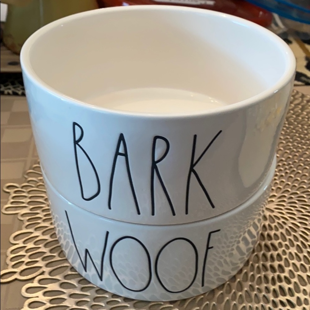 Rae Dunn 6 inch dog bowls brand never used